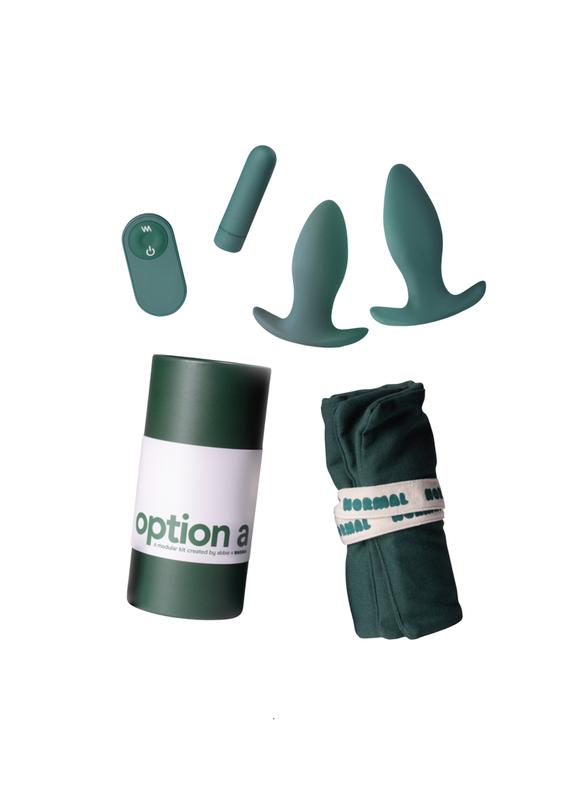 Option A - Unisex Beginner Vibrating Butt Plug Set by Normal Option A - Unisex Beginner Vibrating Butt Plug Set by Normal